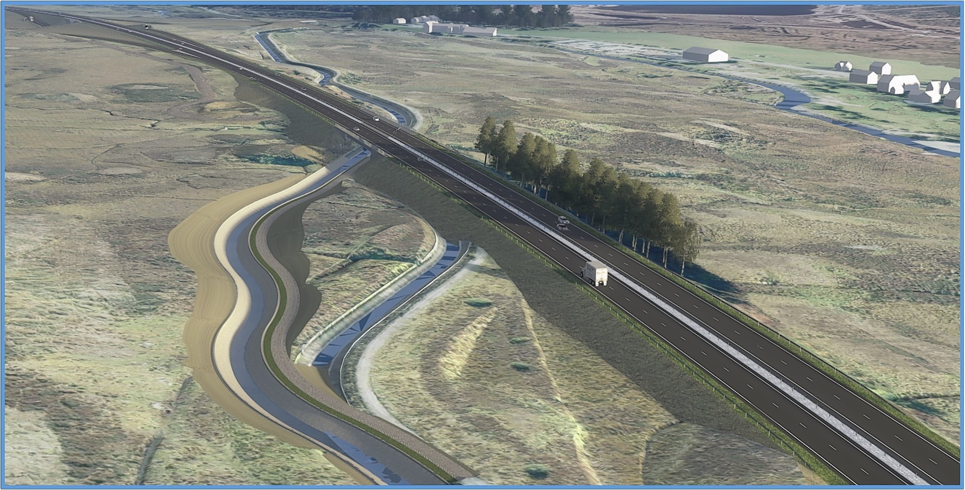 Artist impression of the A9 dualling