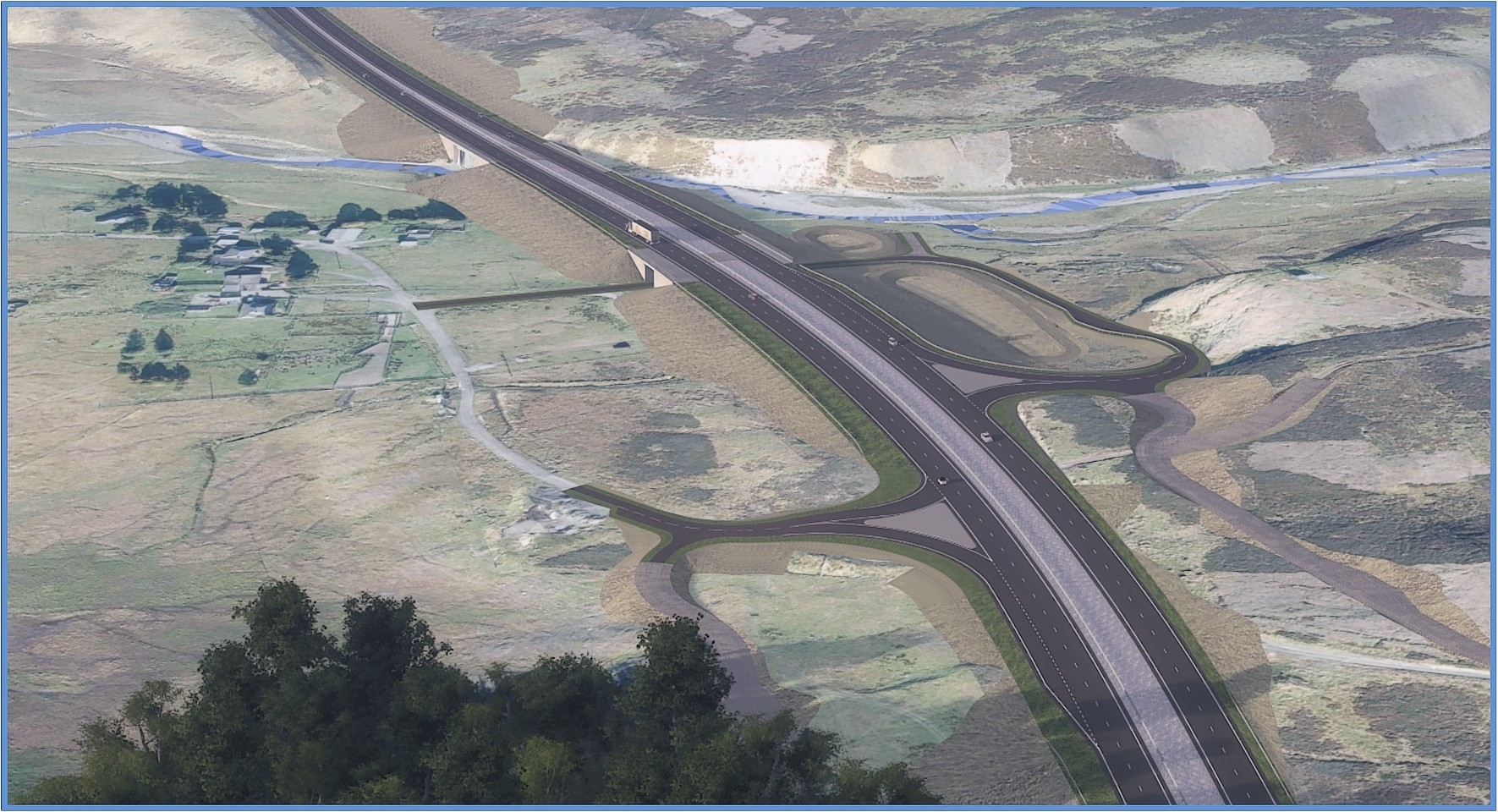 Artist impression of the A9 dualling