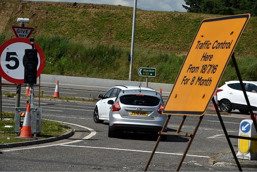 The Balmedie junction onto the A90