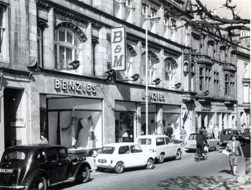 Benzie's department store occupied the St Giles Centre in the 1960s.