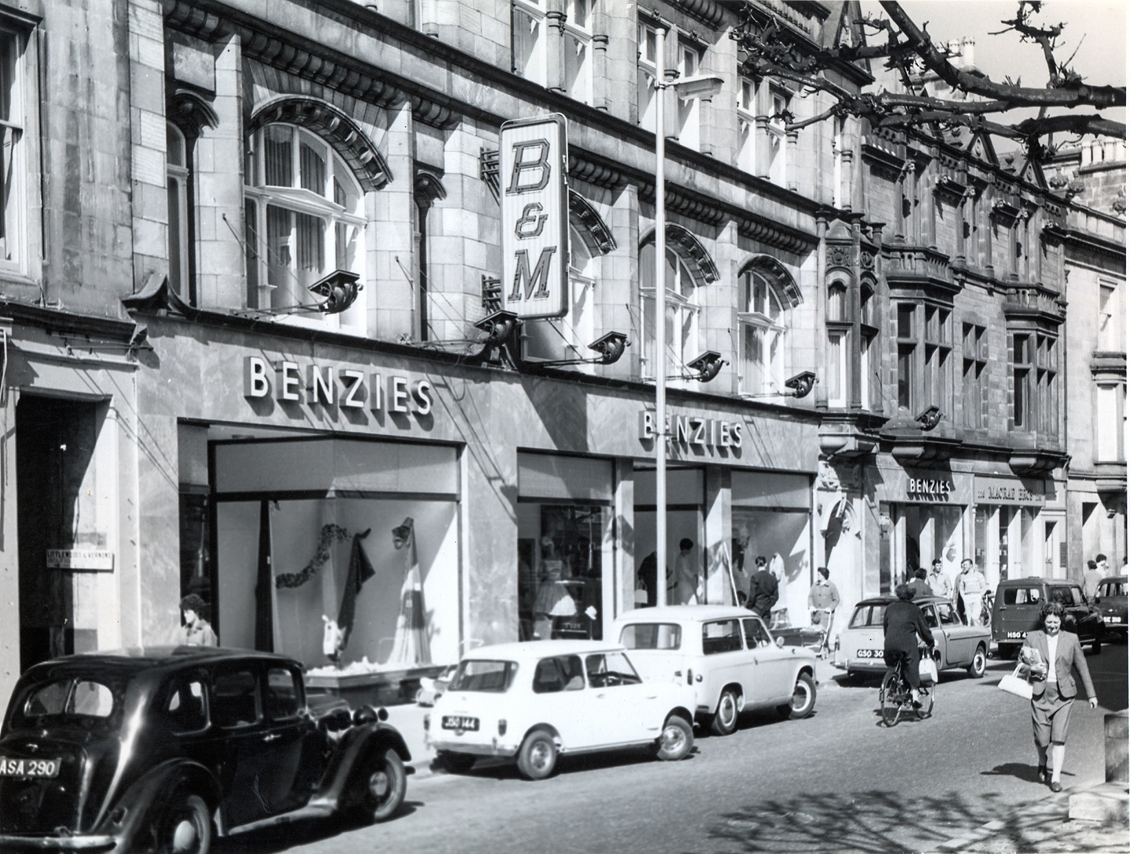 Benzie's department store occupied the St Giles Centre in the 1960s.
