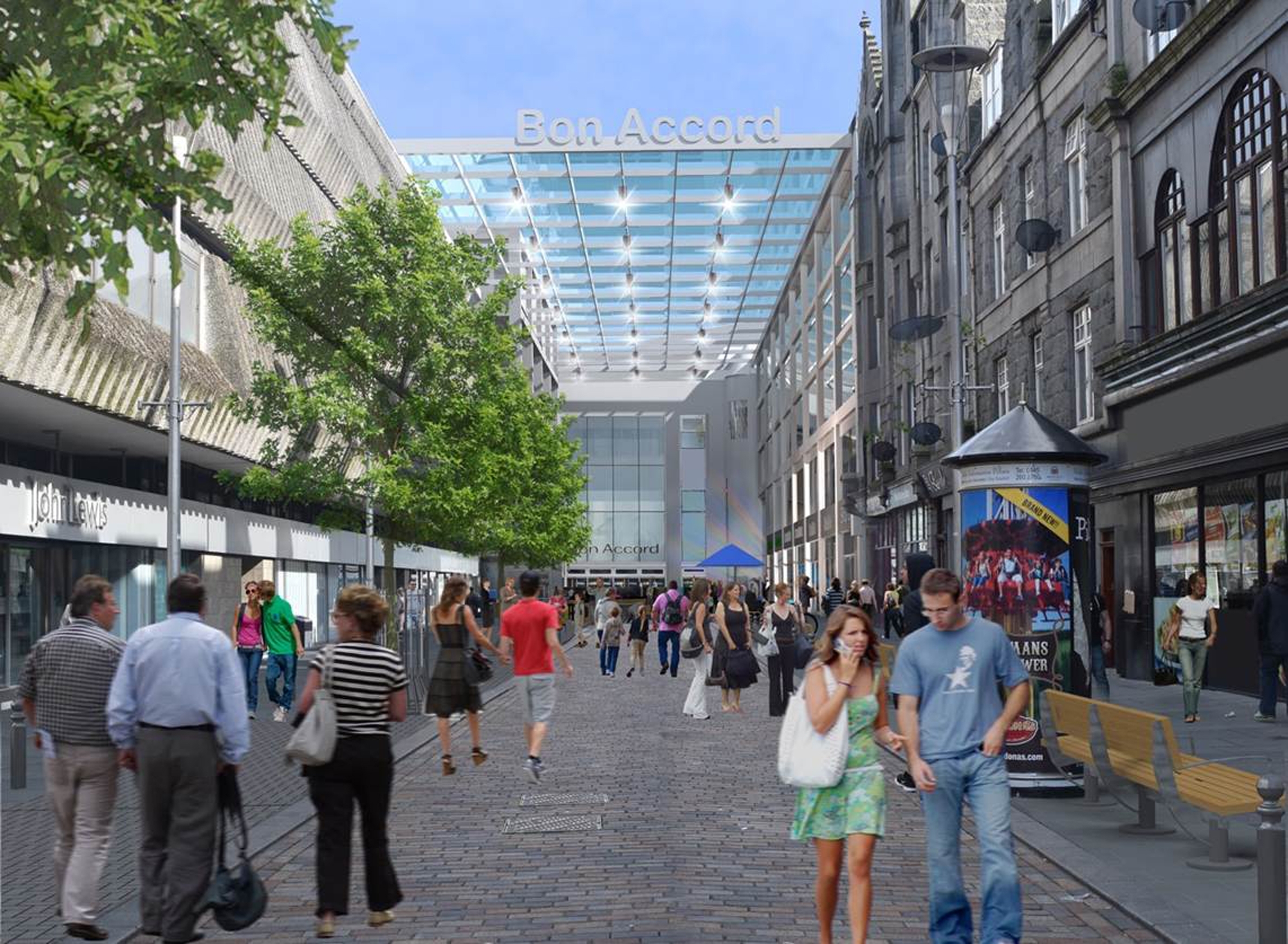 This is the first image of possible changes to the Bon Accord Centre.