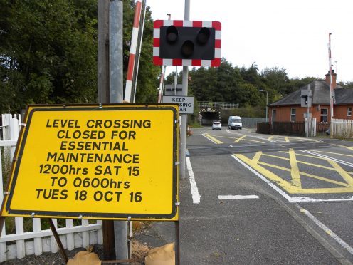 The level crossing will close from noon on Saturday until Tuesday at 6am