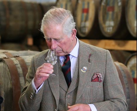 The then Prince of Wales visited Isle of Harris Distillery