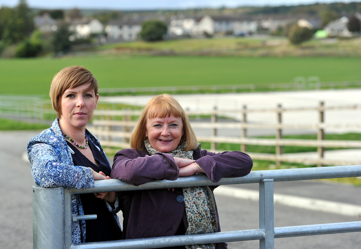 Elgin City North councillors Kirsty Reid and Patsy Gowans want to see the pavilion at Deanshaugh playing fields in Elgin completed.