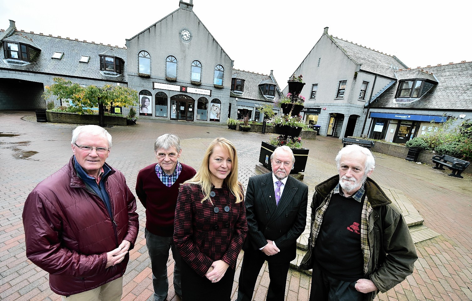 Elaine Brown with members of local community groups.