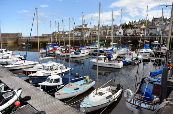 Findochty Harbour is popular with leisure craft owners.