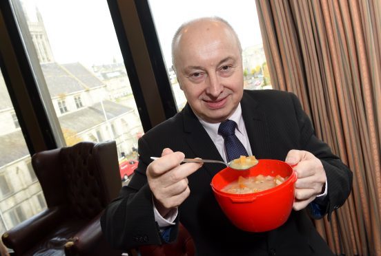 Lord Provost George Adam lives on £2 a day to highlight food poverty in Aberdeen.