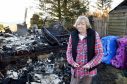 Joanna Davidson who lost everything after a fire destroyed her home near Tomintoul.
