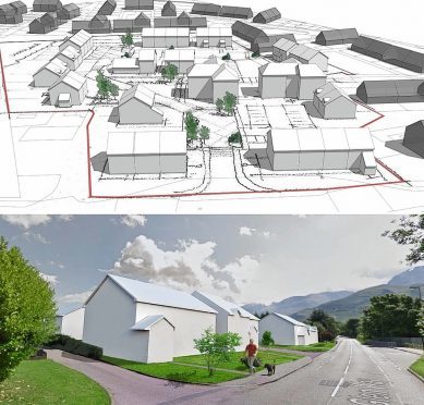 Artist's impression of the proposed affordable housing development at Lochyside