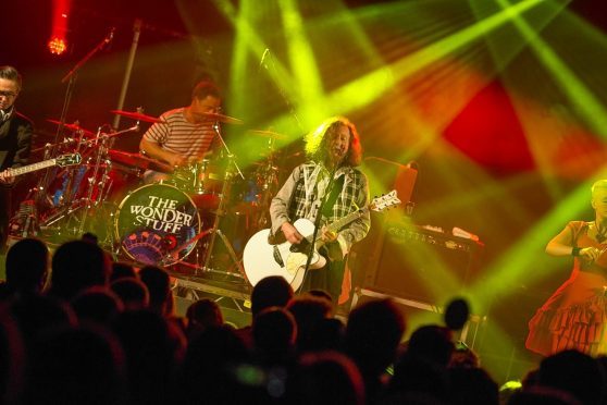 The Wonderstuff on stage at  Loopallu festival in Ullapool