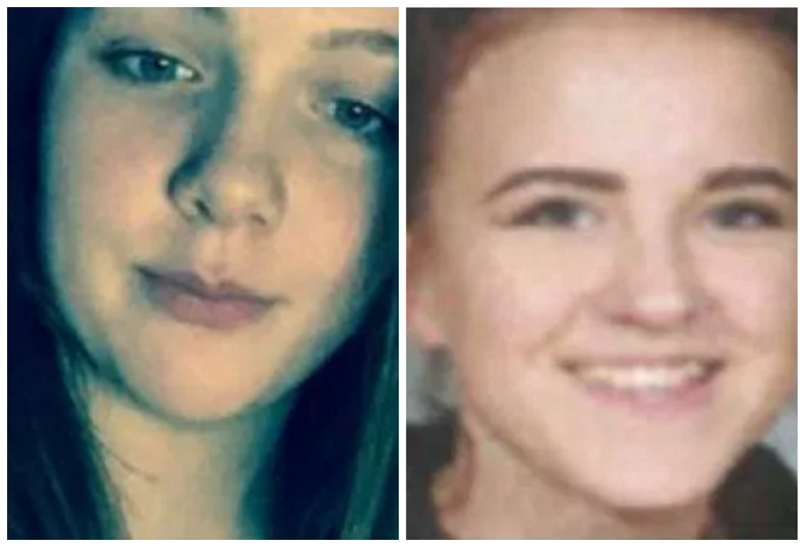 Zoe Walton, 14, and Orla Begg, 14