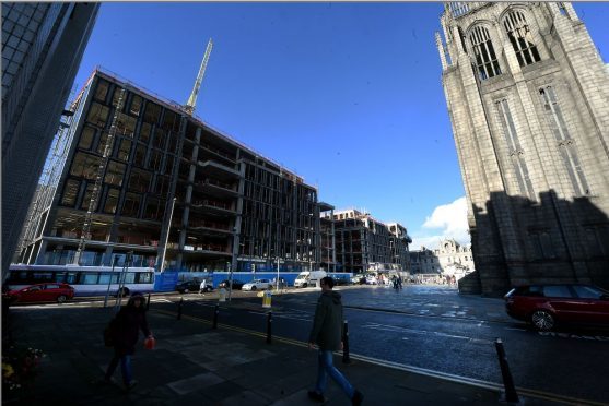 Work on Marischal Square continues