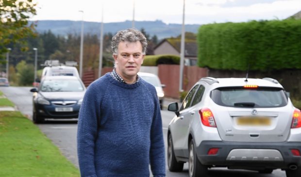 Councillor Martin Ford, at Hillbrae Way, Newmachar.