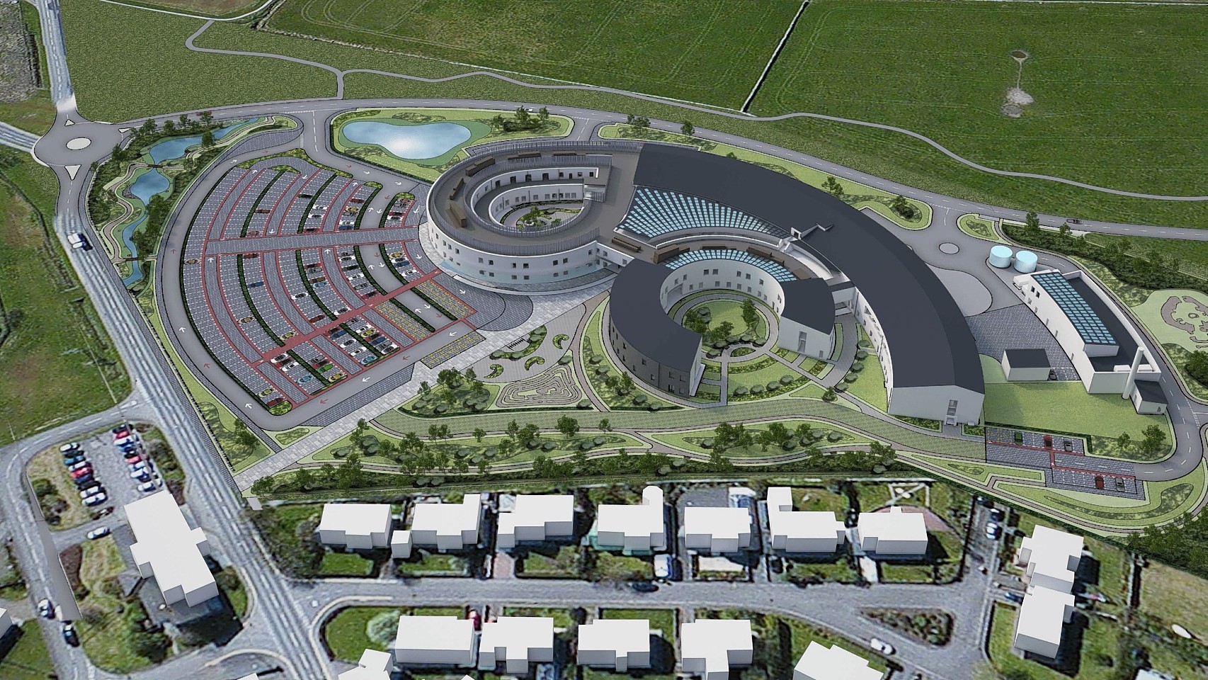 Artist impressions of plans for the new Orkney hospital