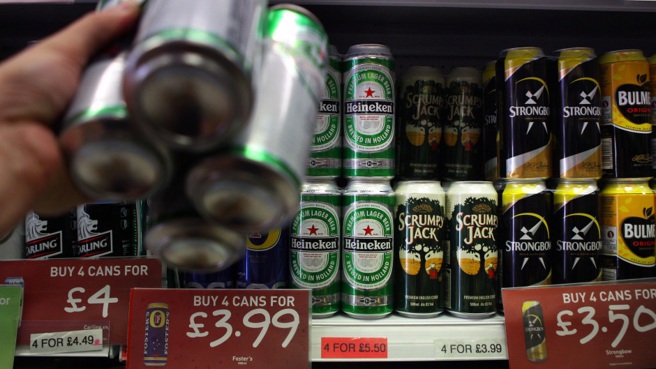 Alcohol can be bought for as little as 16p a unit, researchers had earlier found.