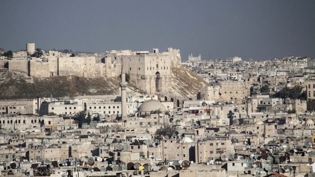 A general view over Aleppo, Syria