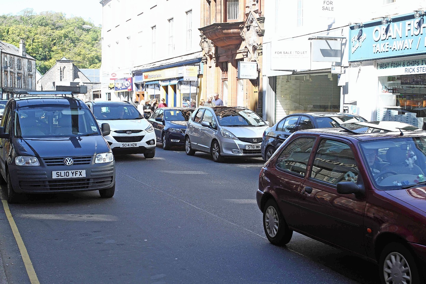 Community Councillors complained about parking in the town.