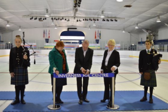 The reopening of the Inverness Ice Centre on Friday night