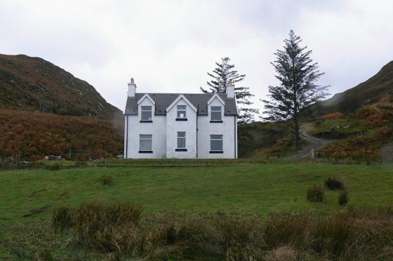The home on Mallaig where the incident took place