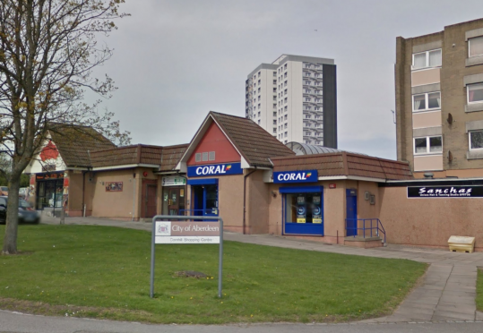 The Coral bookmakers shop at Cornhill, Aberdeen