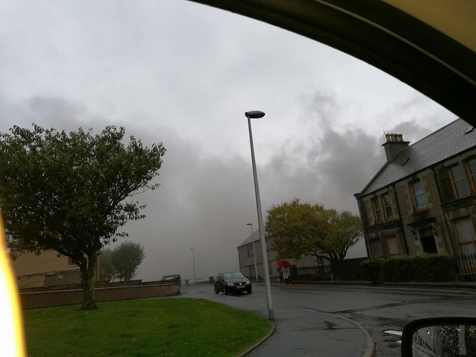 Smoke over Tannery Street. Picture by Karen Chalmers.