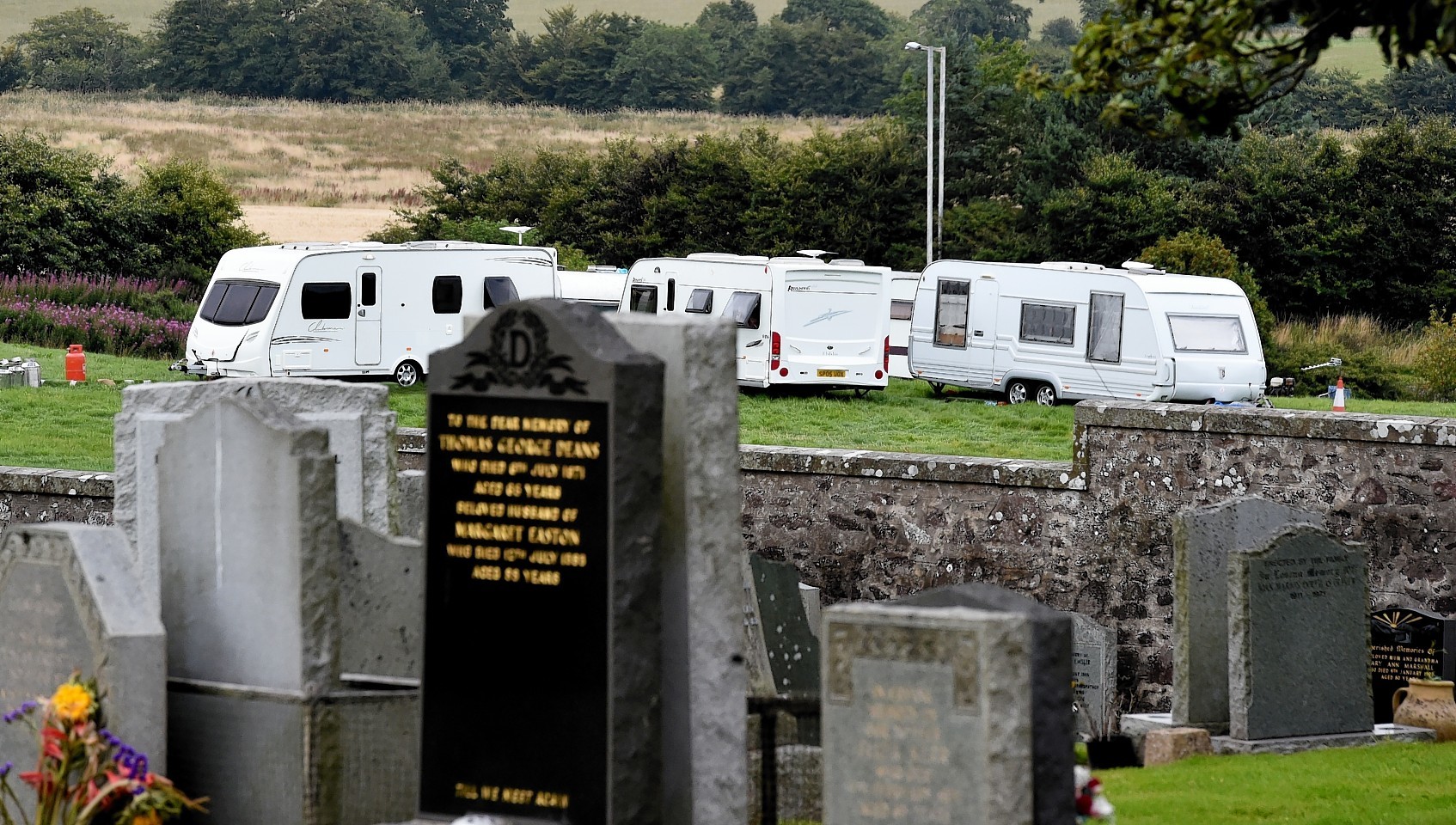 Travellers were previously spotted at the site