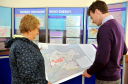Residents were asked about their views about possible wind farm sites at the public exhibition at New Elgin Hall.