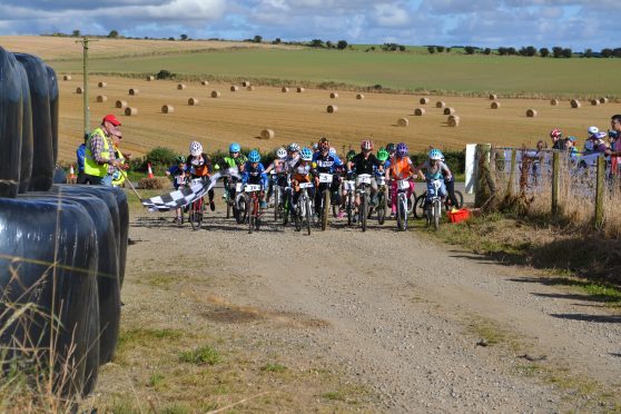 The kid's cycle challenge. Credit: David Richards.