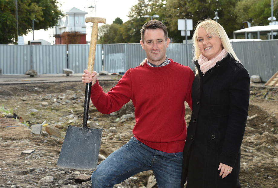 Owner of the Sea Salt & Sole fish and chip shop in Dyce, Rikki Pirie with wife Gillian, who are rebuilding it after it was destroyed by fire last year.