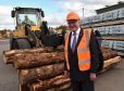 Fergus Ewing visiting BSW Timber's sawmill at Boat of Garten.
