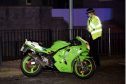 A biker has been taken to hospital following a crash in Aberdeen.