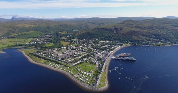 Aerial view of Ullapool. Photo credit: Marc Hilton, marchilton.com