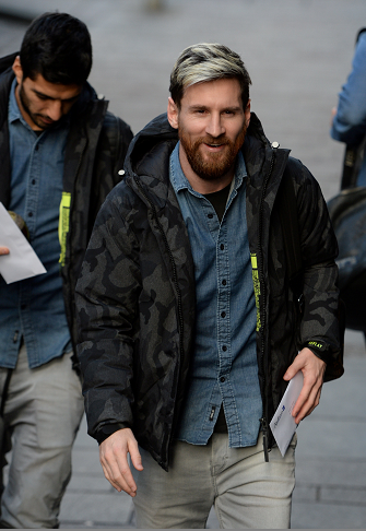 Superstar Lionel Messi arrives in Glasgow