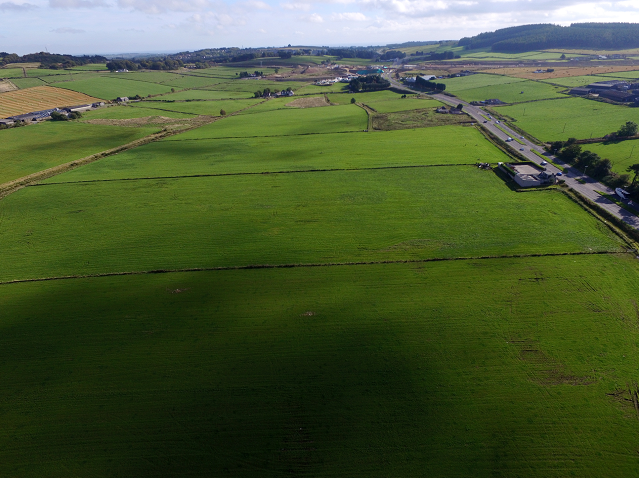 The proposed development is situated adjacent to the Aberdeen – Westhill road (A944). (by Kenny Elrick)