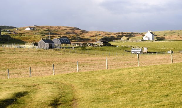 A croft on Berneray, North Uist.