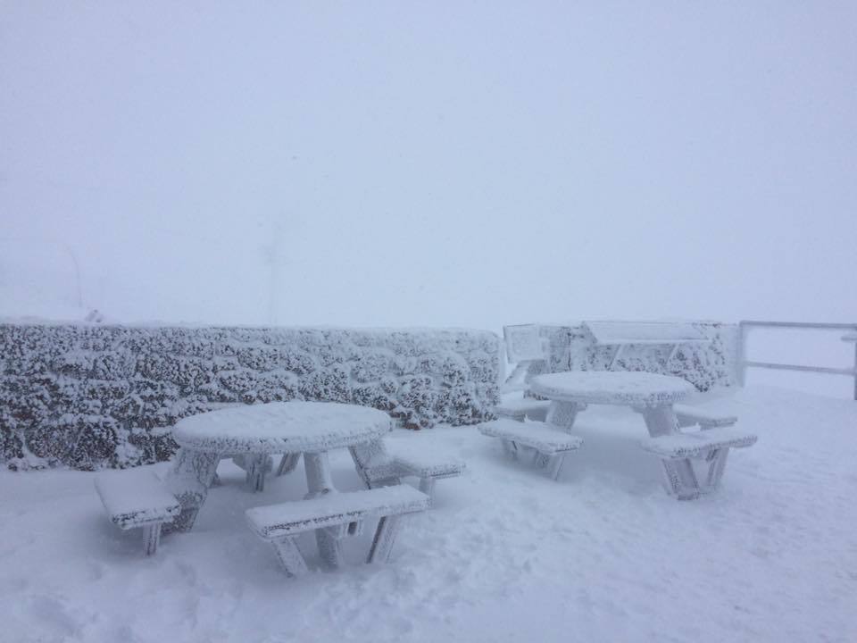 CairnGorm Mountain Ski Resort’s snow. Credit: Highland and Islands Weather Facebook page.