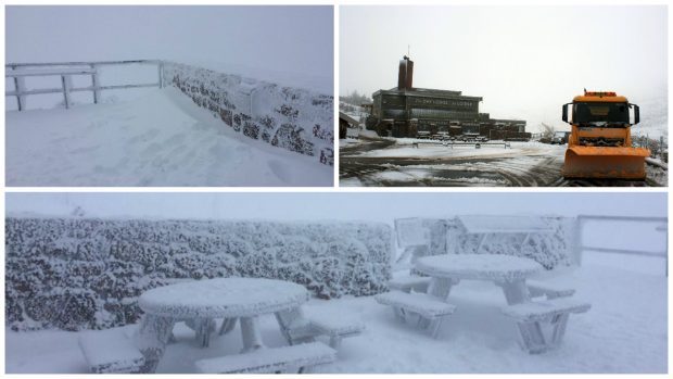 CairnGorm Mountain today. Credit: Highland and Islands Weather Facebook page/CairnGorm Mountain.
