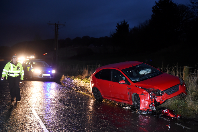 Police Scotland are at the scene of a road traffic collision (Pic by Kenny Elrick)