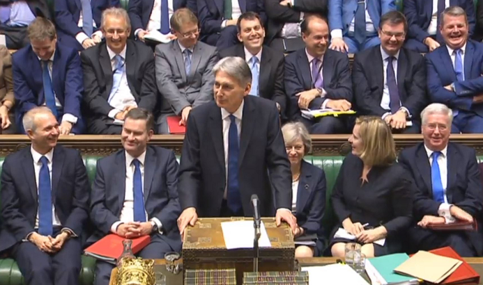 Chancellor Philip Hammond delivers his Autumn Statement in the House of Commons (PA)