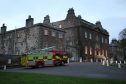Two fire appliances attended Culloden House Hotel on Tuesday afternoon, apparently dealing with an incident in a ground floor area. Picture: Andrew Smith