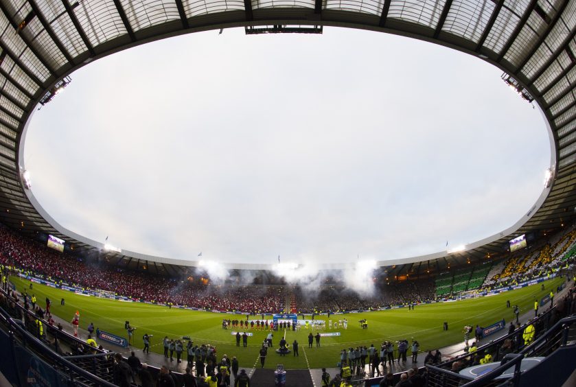 General view of Hampden on cup final day