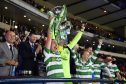 Celtic's Scott Brown lifts the Betfred Cup