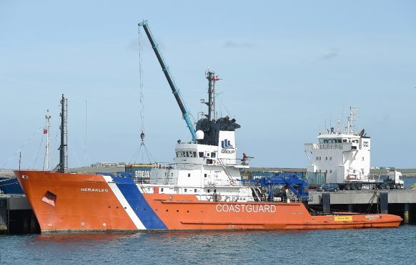 The rescue tug Herakles.