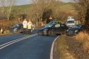 The scene of an accident at Halkirk