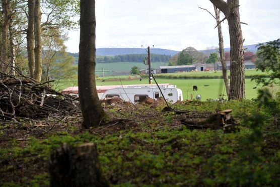 The proposed site in Kemnay.