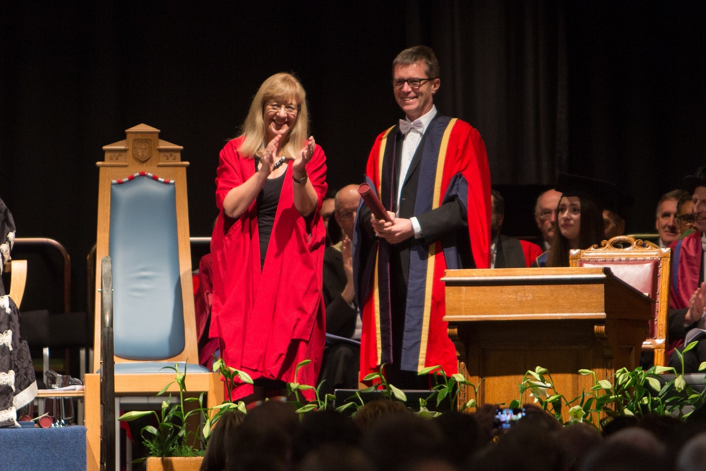 Nicky Campbell at the Aberdeen University graduations