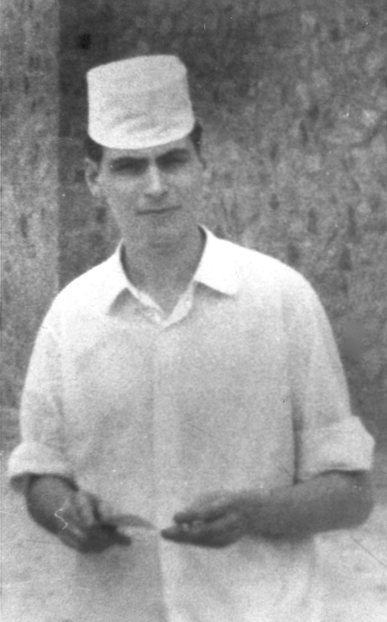 Dennis Nilsen as a young man in chef's uniform