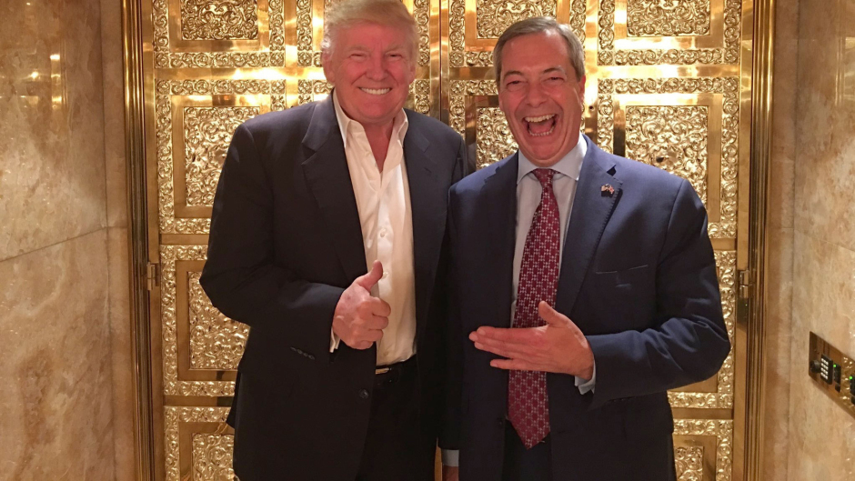 Nigel Farage wants to act as a go-between for the UK and US governments.