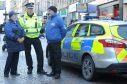 Police Scotland and their partners including Highland Council yesterday lauiched 'Operation Respect which will run over the Christmas and New Year period.  Inspector Kevin MacLeod with Street Pastor Marjory Blackley on the left and Garry Munro of BID on the right.